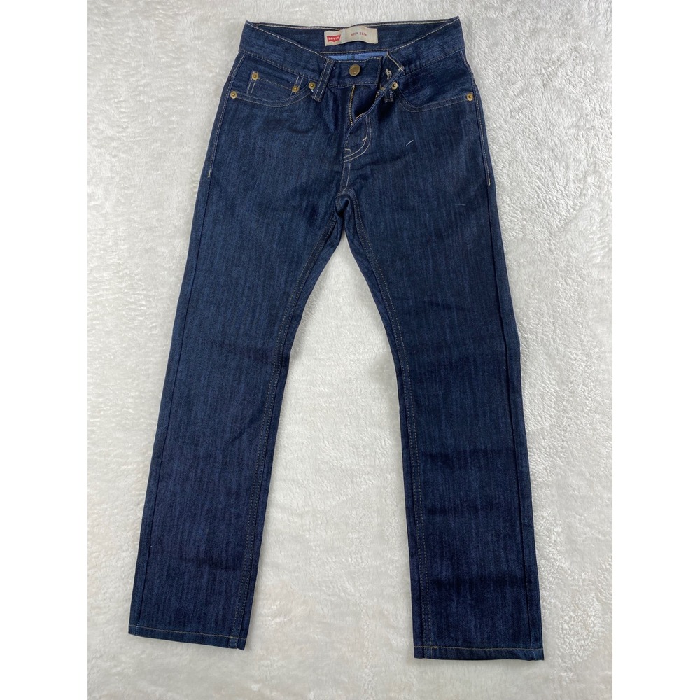 Levi's 511 Slim‎ Fit Jeans Dark Wash Denim Pants Kids Size 10 Regular
